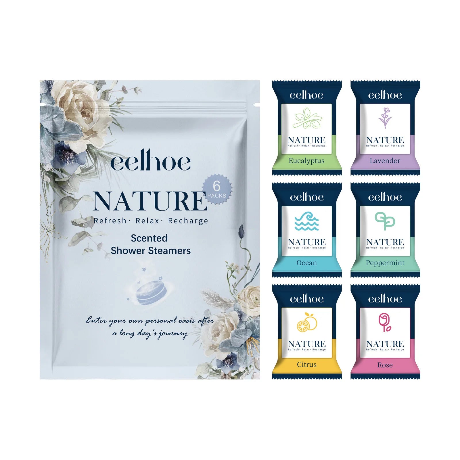 Aromatherapy Shower Steamers Sleep Aid Relaxing Relieve Stress Fatigue Shower Tablets Spa Bathbombs Natural Scent Spa Relaxation Oasis Select