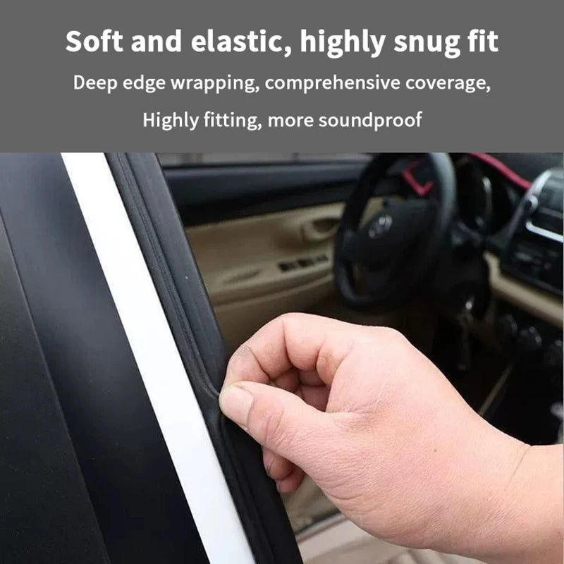 5 Meters Soundproof Anti-Dust Car Door Seal Strip, Universal Rubber Auto Weatherstrip Accessories Oasis Select