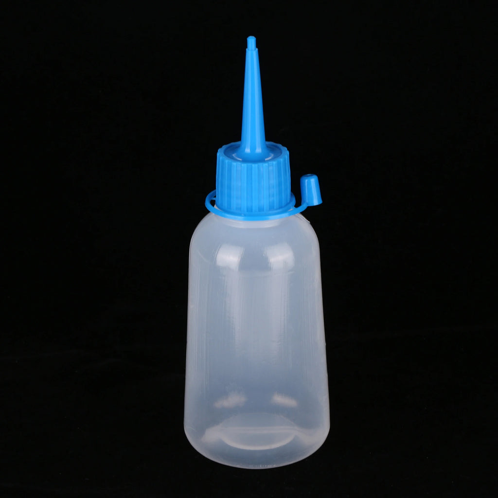 5 Pieces 100ml Plastic Clear Tip Applicator Bottle Plastic Squeeze Bottle With Tip Cap For Crafts Art Glue Multi Purpose Oasis Select Blue