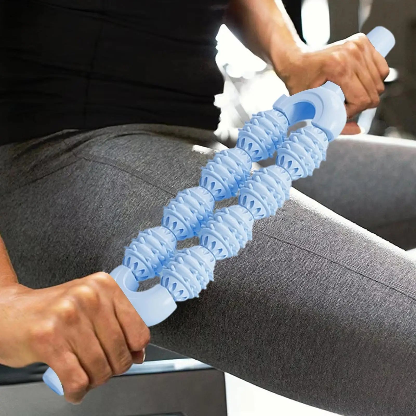 Massage Stick Deep Tissue Massage Roller Stick Non-Slip Massager for Body Neck Back Arms Cramps Tightness Daily Warm up Home Oasis Select