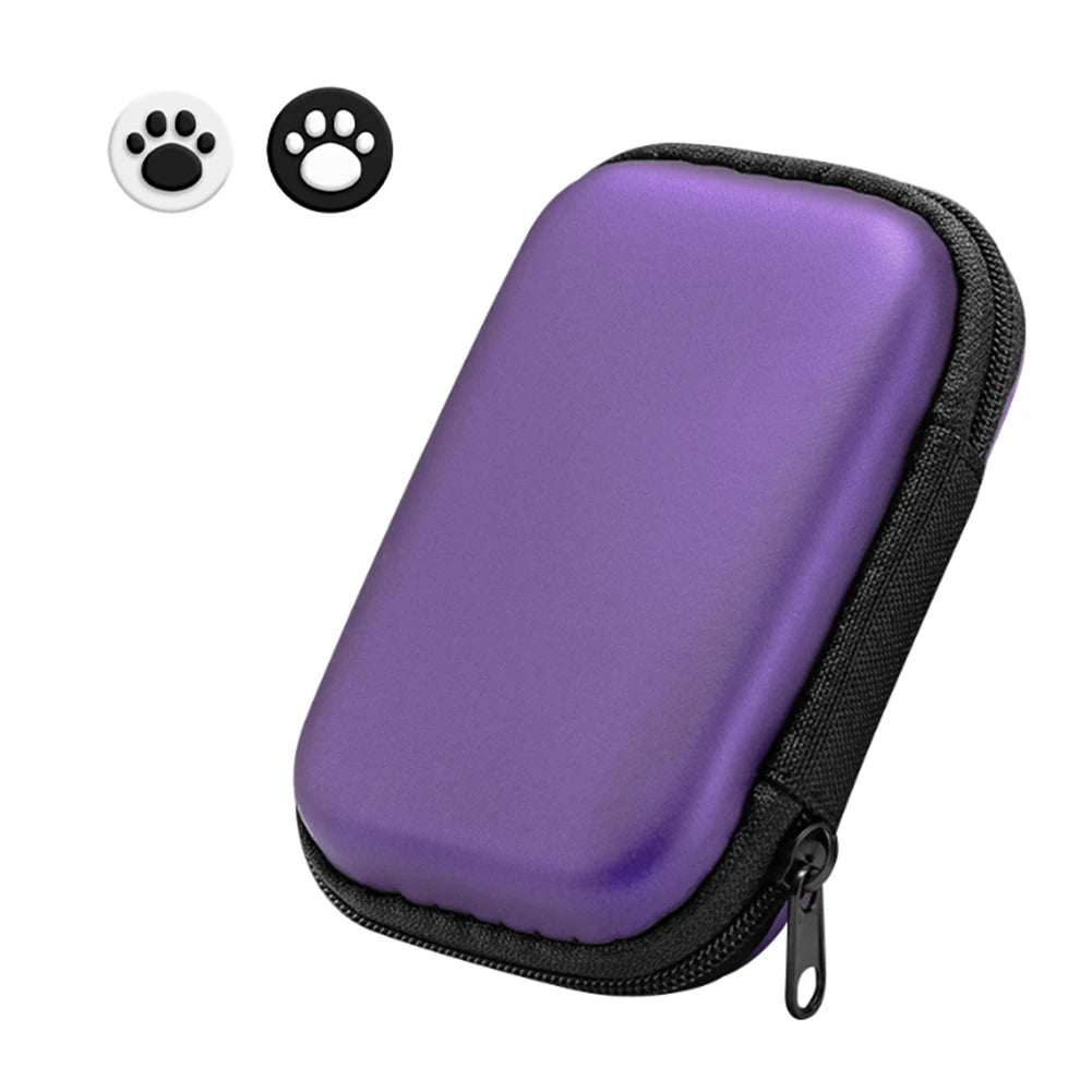 EVA Hard Case for Miyoo Mini Plus & ANBERNIC RG35XX + Joystick Caps Game Console Case Oasis Select Purple spain