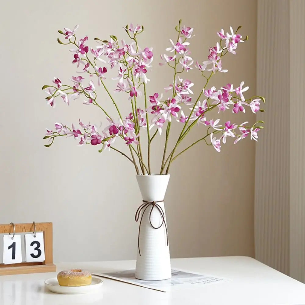 Artificial Phalaenopsis Orchid Branch | 3-Fork Realistic Fake Flower