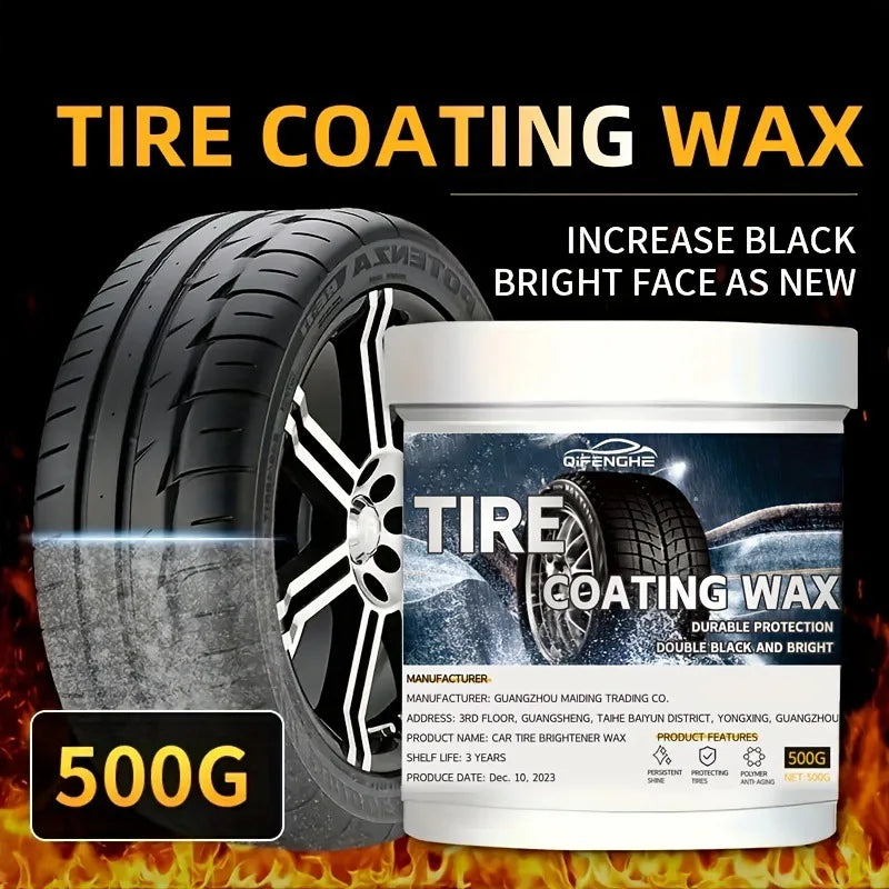 Car Tire Blackening Coating Paste – Gloss & Waterproof 500g