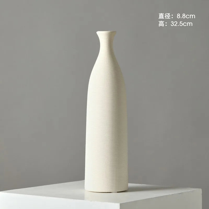 Ceramic Vase Decoration Advanced Sense Flower Arrangement Ins Wind Wine Cabinet Home Decoration Oasis Select C