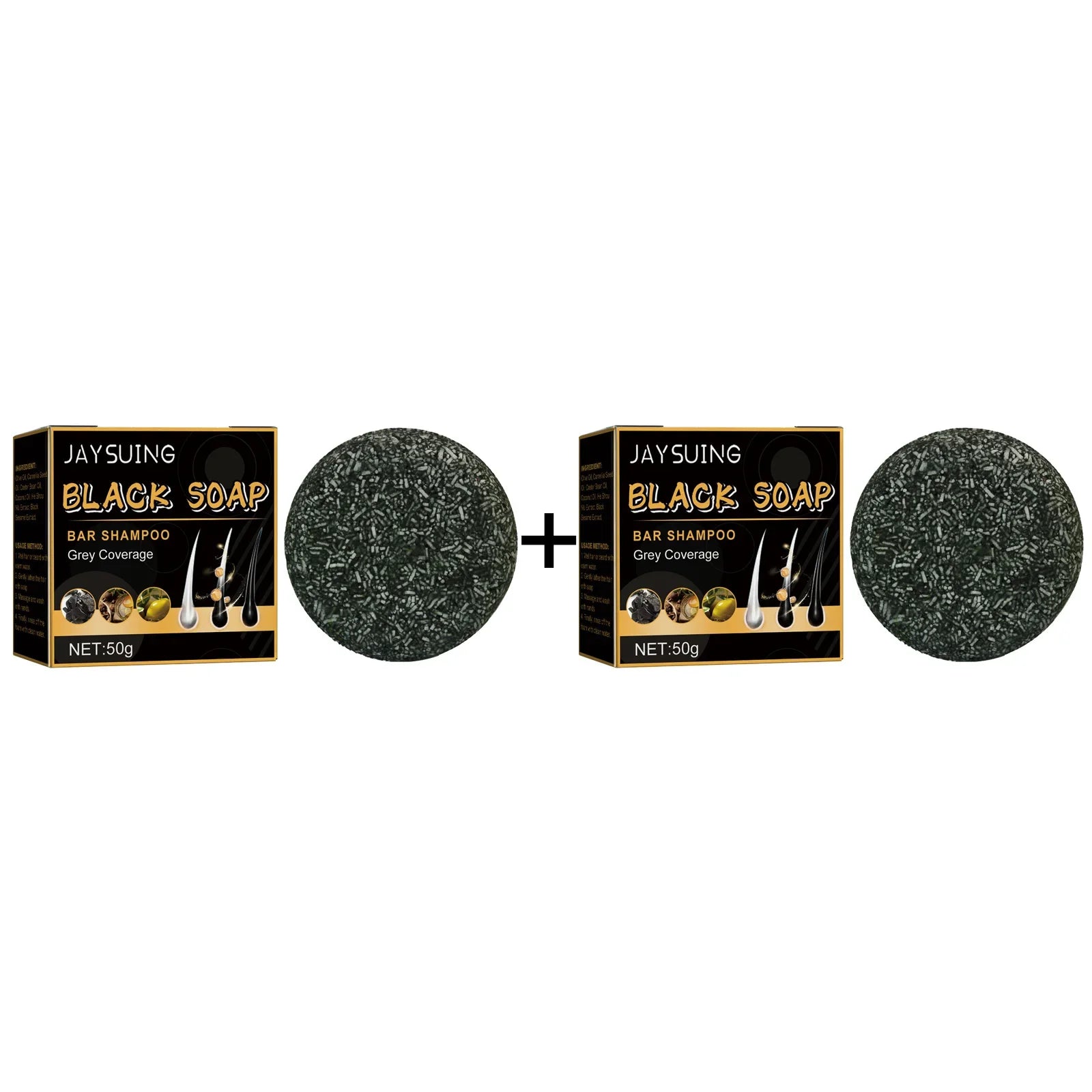 Jaysuing Hair Darkening Shampoo Bar | Natural Black Hair Soap