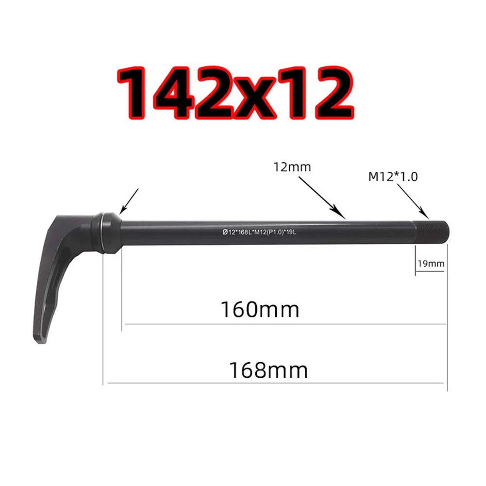 Aluminum Alloy Bicycle Thru Axle Lever 100/142/148x12mm Bicycle Accessories Parts Bicycle Quick Release Cycling Oasis Select