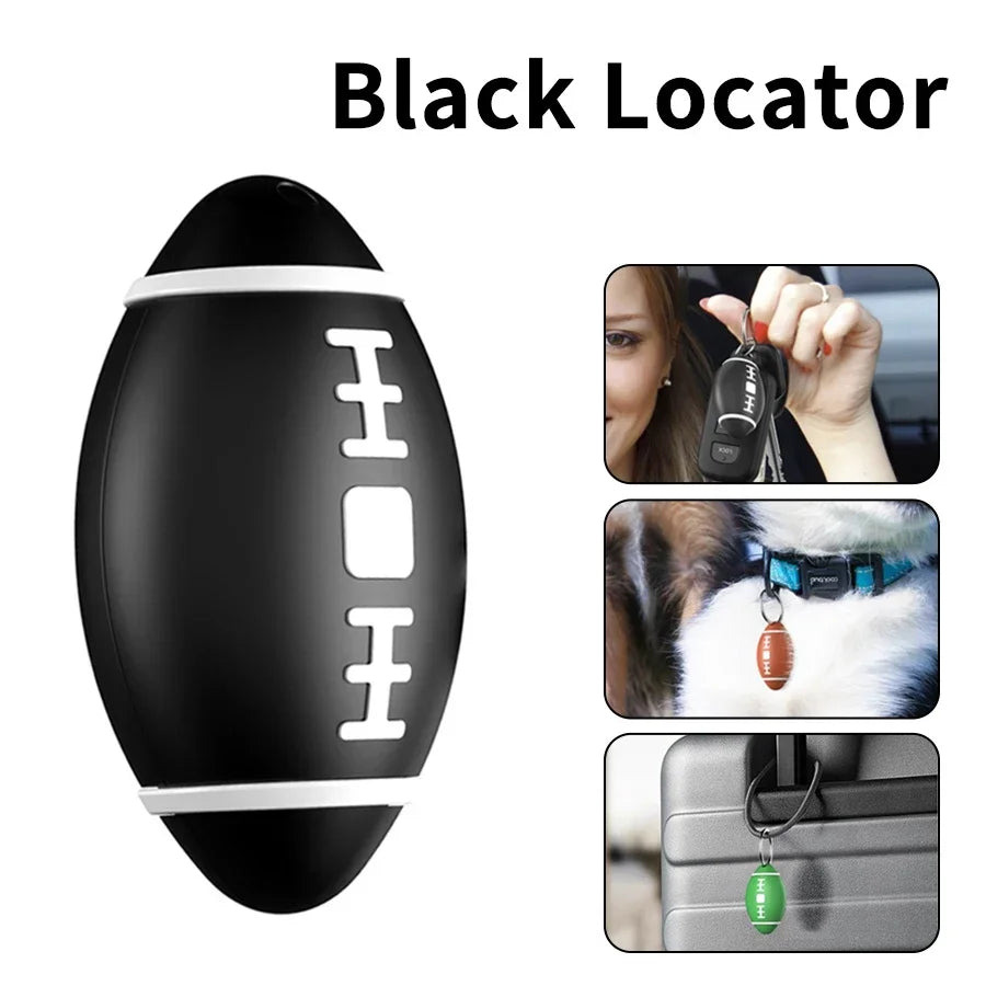 Smart Bluetooth Anti-lost Device Mini GPS Tracker Find My APP Anti-Lost Locator for iPhone IOS Wallet Dog Cat Tracking Finder Oasis Select Black
