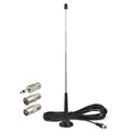 Indoor high-gain metal sucker rod radio antenna digital signal intensifier F connection adapter Oasis Select black