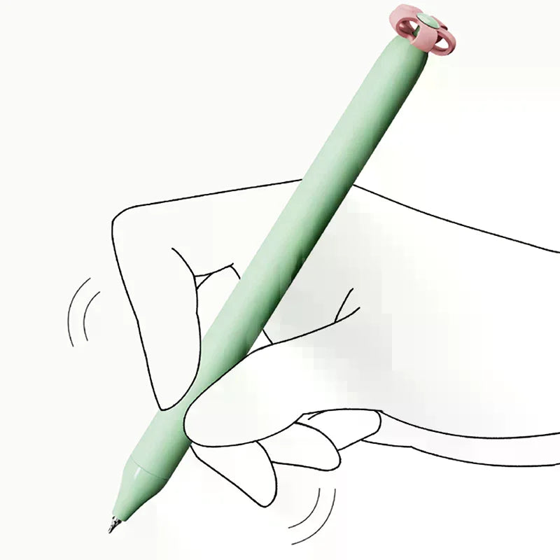 1/4Pcs Creative Small Flower-Shaped Push-Button 0.5mm Black Quiz Pen/Gift Pen/Stationery/Signature Pen Oasis Select