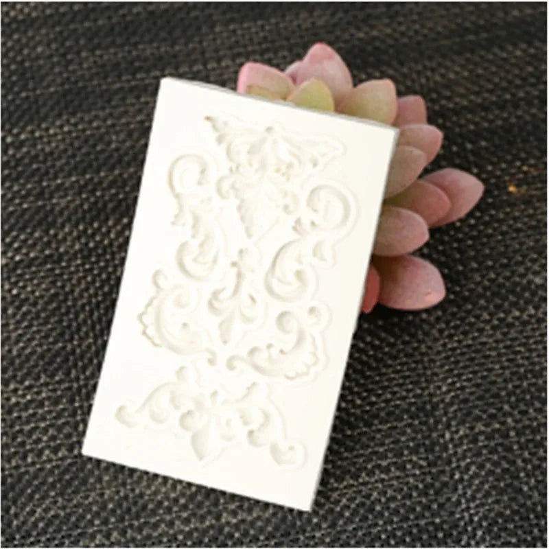 1PC Euporean Pattern Shape Fondant Cake Silicone Mold Biscuits Pastry Mould Candy Chocolate Molds Cake Decoration Baking Tools Oasis Select