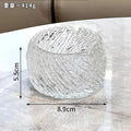 Glass ashtray Creative crystal home living room office Light luxury commercial hotel ashtray Oasis Select Transparent medium