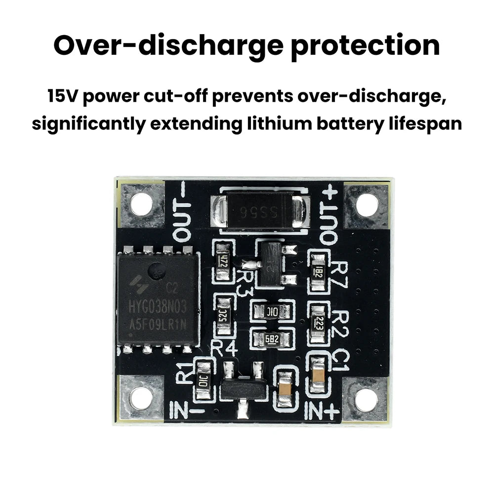18V20V21V Lithium Battery Protection Board 15V Protection Voltage Over Discharge Protection Low Voltage Protection Under Voltage Oasis Select
