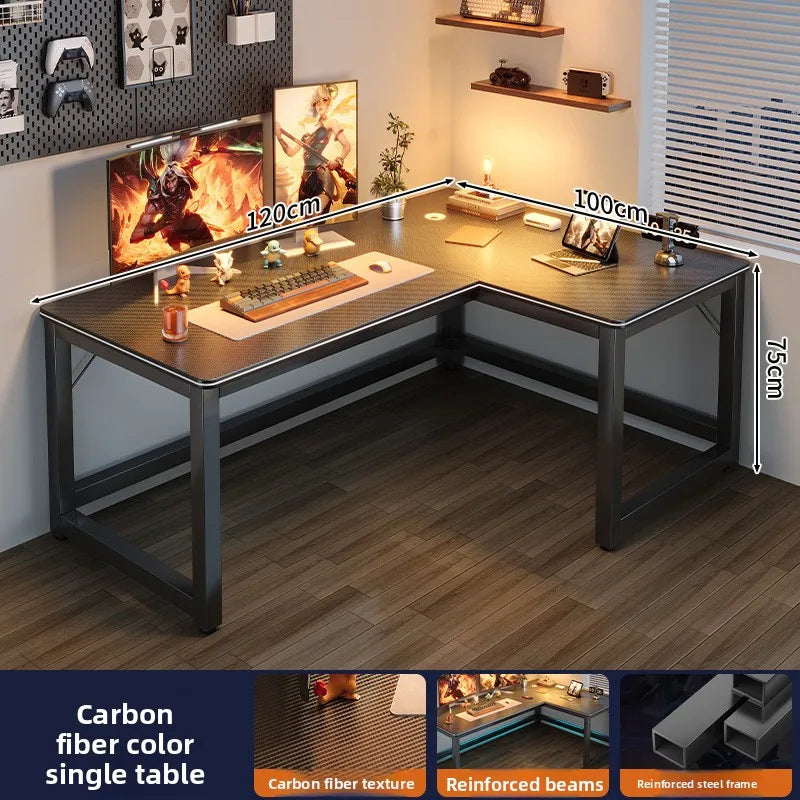 Computer desk Desktop household corner L-shaped game e-sports table Bedroom simple corner writing study desk Oasis Select 120 100CM