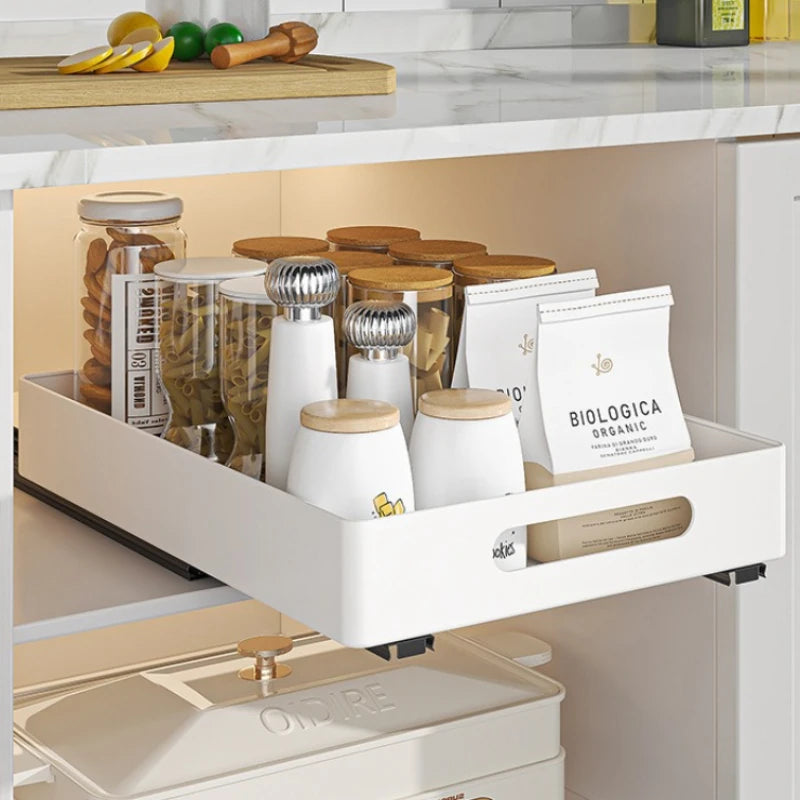 Cabinet basket dish seasoning rack storage artifact kitchen sink organizing rack pull-out rack in cabinet Oasis Select