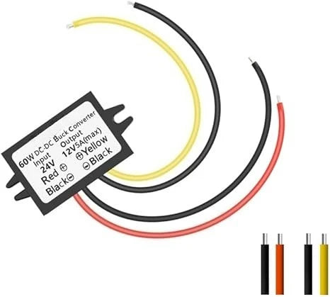 DC 12V/24V To 5V 5A 25W Buck Converter Power Regulator Buck Converter For Golf Carts Cars Trucks LED Vehicles Display Vehicles Oasis Select 24V to 12V 5A