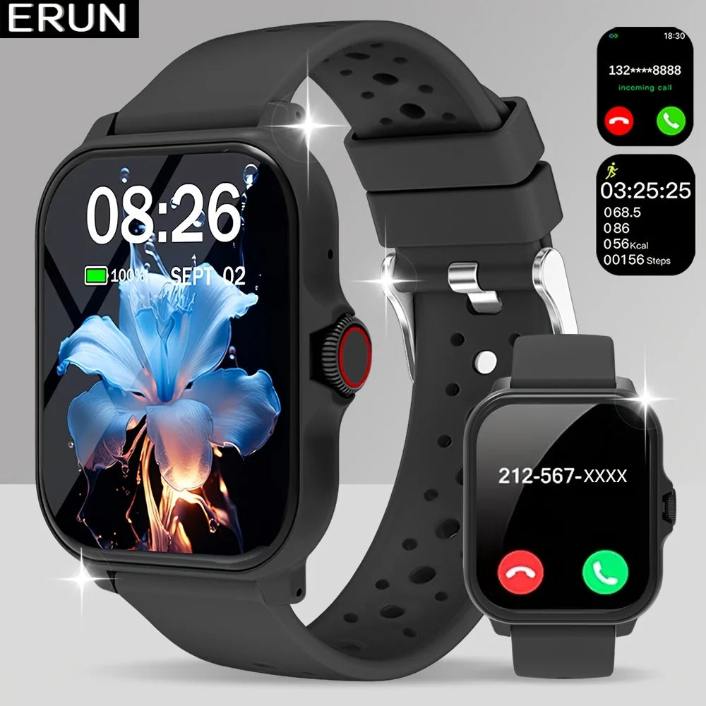 ERUN Smartwatch – Call/SMS, Music Control & Fitness Tracker