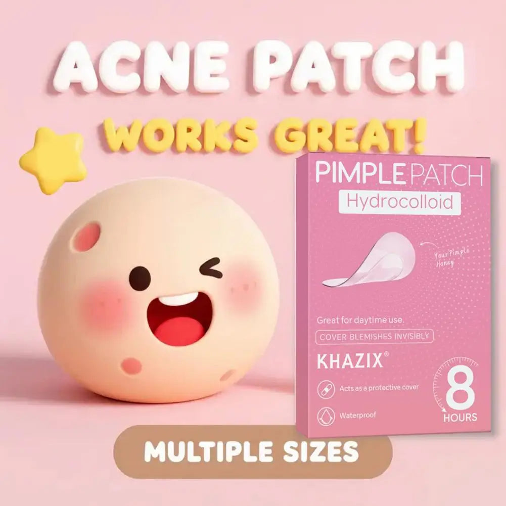 Multi-Shape Hydrocolloid Acne Patches – Invisible Skin Repair