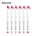 Long-lasting Lip Contour Lip Stain 2 In 1 Smudge-proof Lip Liner Pencil Ultra Pigmented Dual-Sided Design Non-Stick Cup Makeup Oasis Select SET 2