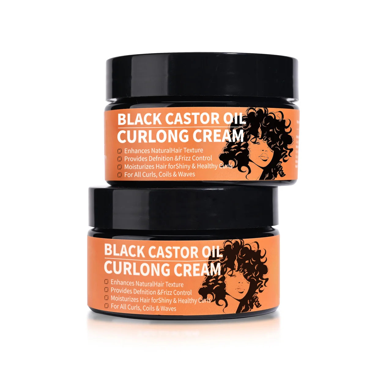 Black Castor Oil Curl Defining Cream – Anti-Frizz & Hydrating