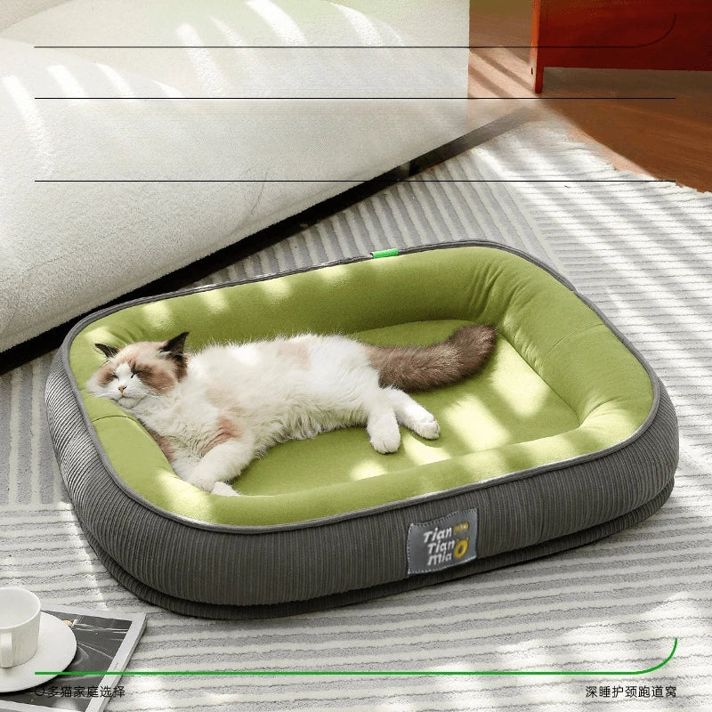 Pet Dog Kennel Four Seasons Can Be Disassembled and Washed Medium-sized Small Dog Winter Warm Winter Dog Sleeping Mat Cat Kennel Oasis Select