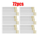 12/72pcs Side Hole Blind Sewing Needles Elderly Needles Hand Sewing Stitching Pin Stainless Steel DIY Home Self Threading Needle Oasis Select 72pcs