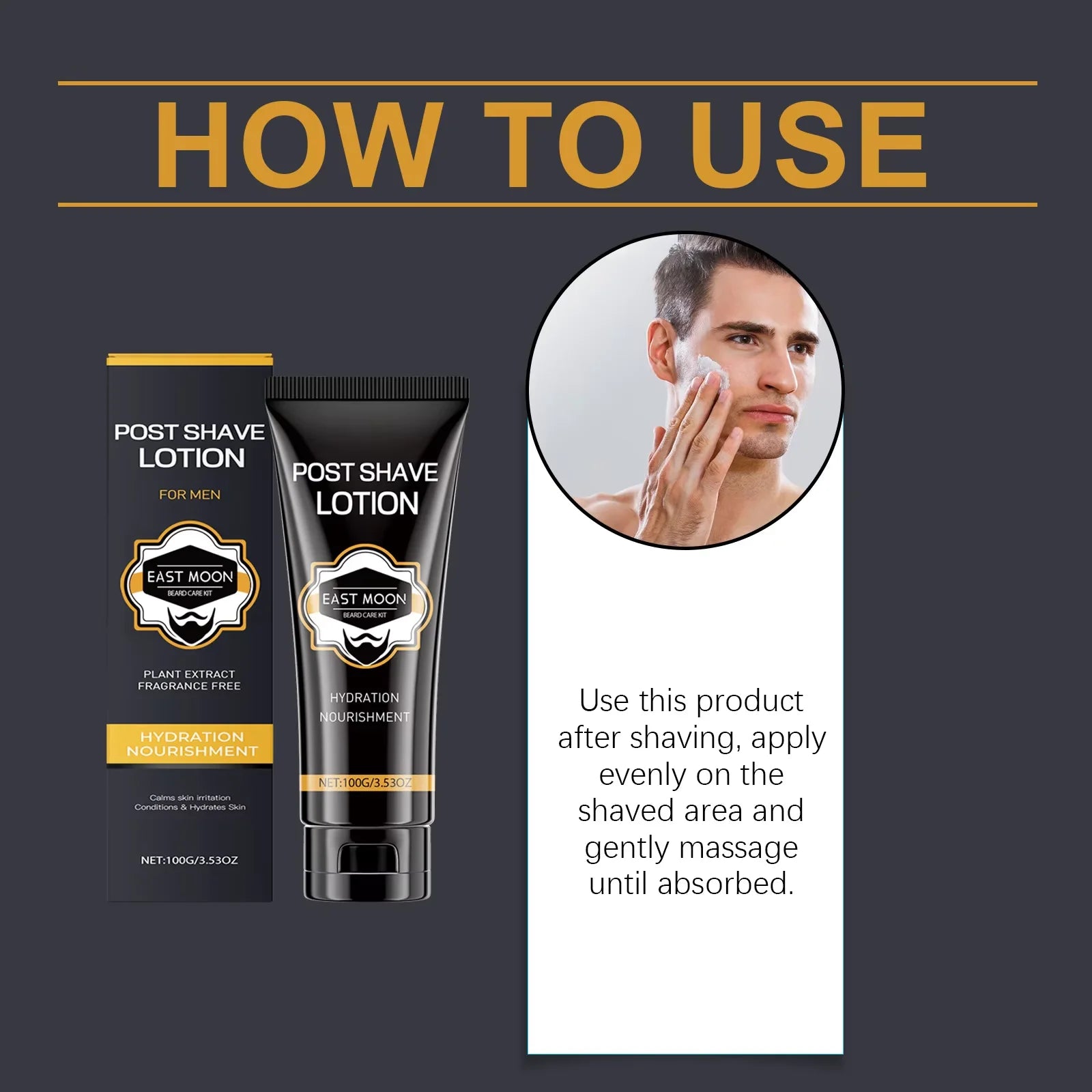 East Moon Hyaluronic Aftershave Lotion – Moisturizing Beard Care