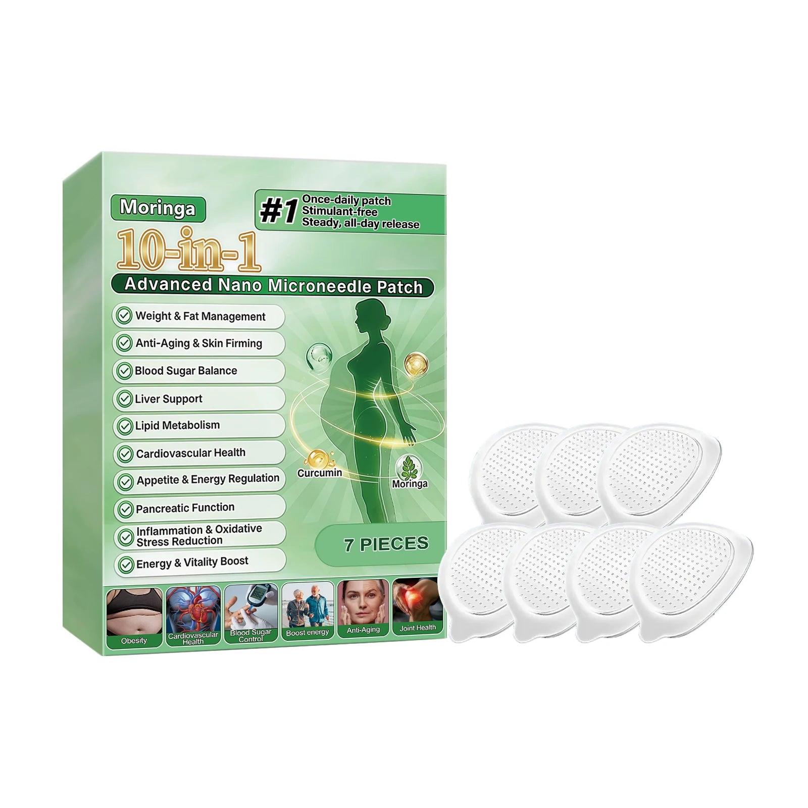 Body Care Microneedle Patch – Breathable & Skin-Friendly | 7pc Body Care Patch Oasis Select 1pc