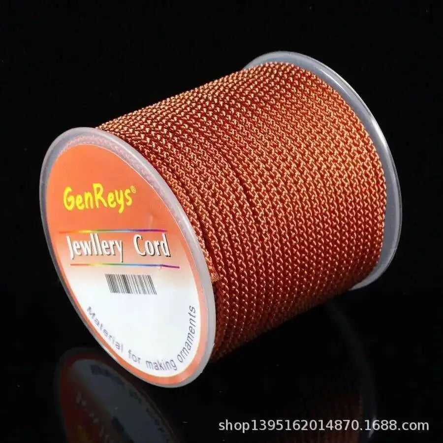 2.3mm 10meter Jewelry Thread DIY Bracelet Rope Thread Woven Rope Morandi Strands Line Woven Yarn Oasis Select Orange 10m 2.3mm