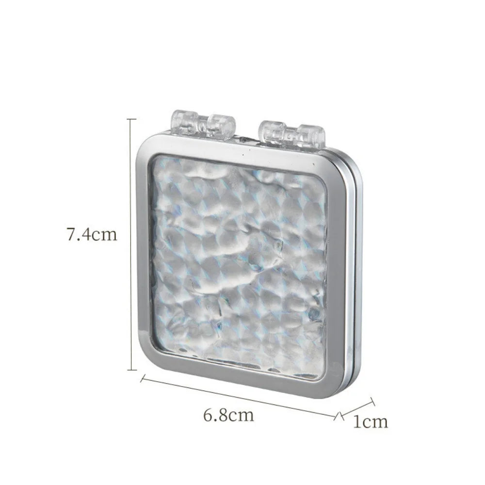 Double-Sided Folding Makeup Mirror | French Retro Water Ripple