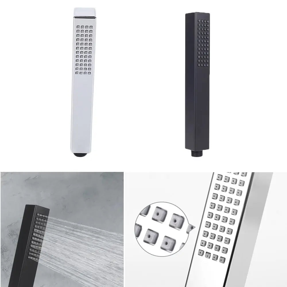 Fashion Square Shower Head Single Function Handheld Shower Sprayer Water-saving High Pressure Water-saving Sprinkler Oasis Select