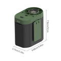 Belt Fan Rechargeable Air Cooler with Light Body Fan Portable waist-mounted high-speed electric fan for cooling and heat relief Oasis Select Green