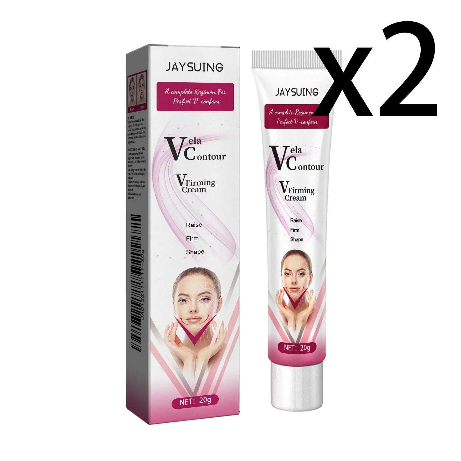 Jaysuing V-Face Firming Cream – Lift, Tighten & Double Chin Facial Firming Cream Oasis Select 2x20g