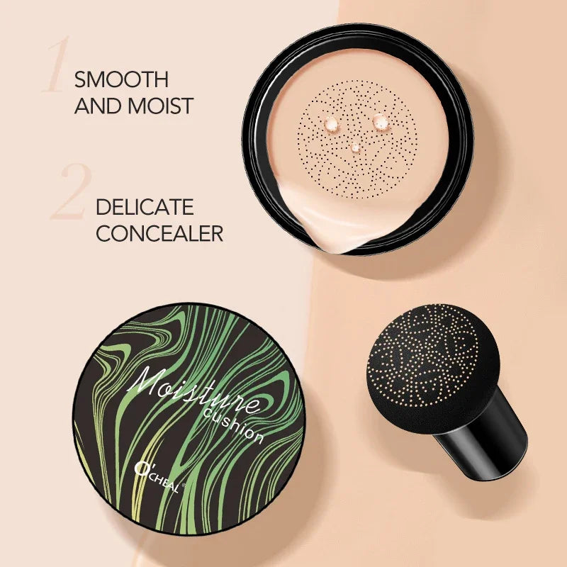 LAIKOU BB Cream Air Cushion Foundation Concealer – Mushroom Puff
