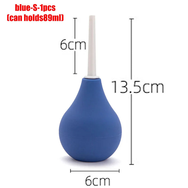 Enema multiple sizes personal care bidet penetration anal douche bathroom accessories toilet shower WC hygienic bidets parts Oasis Select blue-S-1pcs