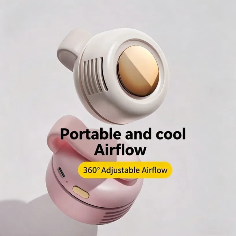 Adjustable Wind Direction Clip Fan Portable Waist Mount Fan Type C Charging Compact Travel Cooling Fan Summer Cooling Fan Oasis Select