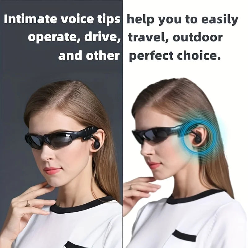 Glasses Headset Stereo Earphones Wireless Headset with Mic Glasses Sunglasses for Driving Cycling Sports Headphones Oasis Select