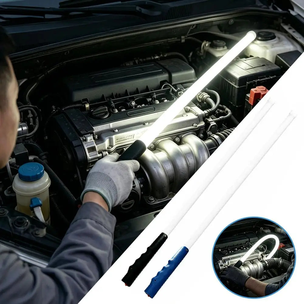78cm Flexible LED Flashlight Stick Bendable High Lumens Professional Mechanic Work Light for Car Repair Engine Bay Inspection Oasis Select
