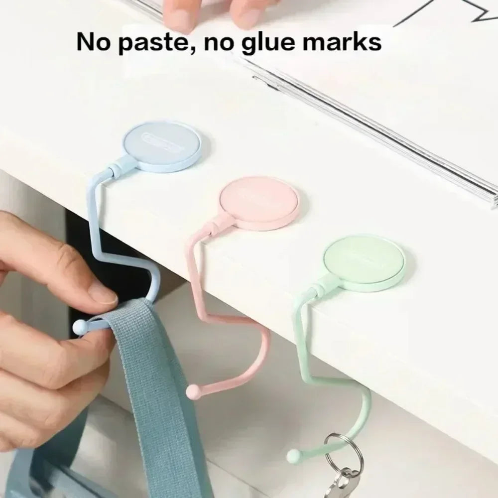Cute Morandi Bag Hook Heavy Table Purse Bag Hook Travel Handbag Table Side Durable Bag Hanger Office Desk Organizer Oasis Select
