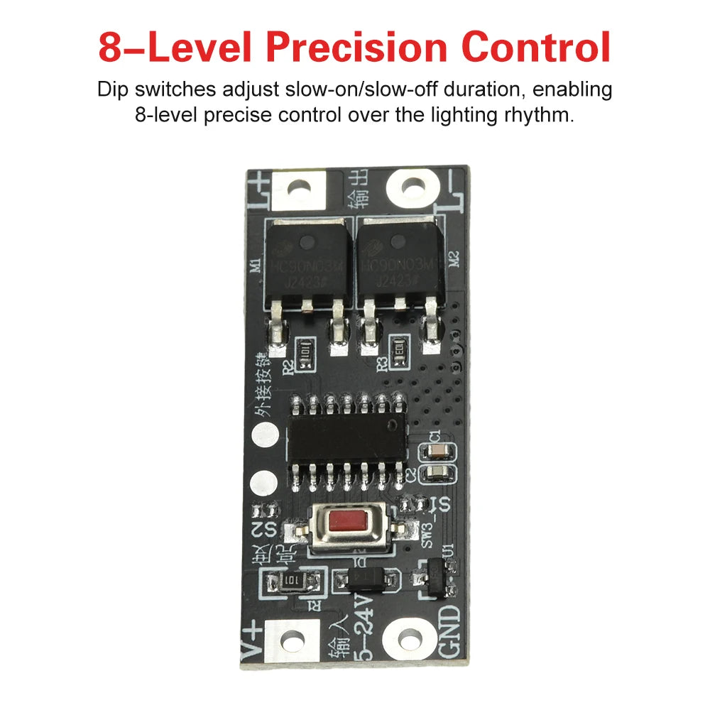 100W LED Dimming Module with Soft Start Stop Function Energy Efficient Driver Module for Low Voltage LED Strip Lighting Oasis Select