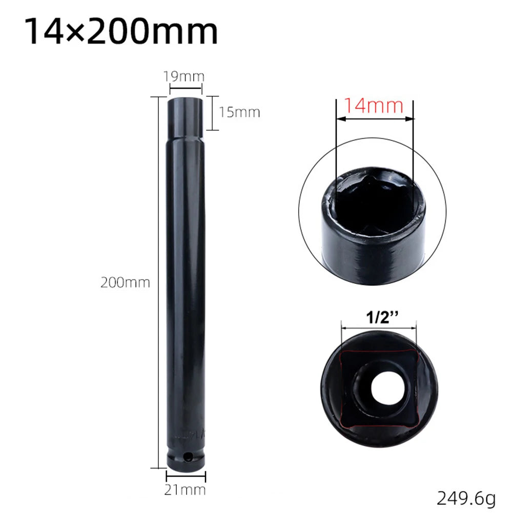 1/4pcs Ceiling Leveling Sleeve 10-14mm Lengthening Hollow Screw Nut Hexagon Socket 1/2inch Connector Oasis Select 14mm