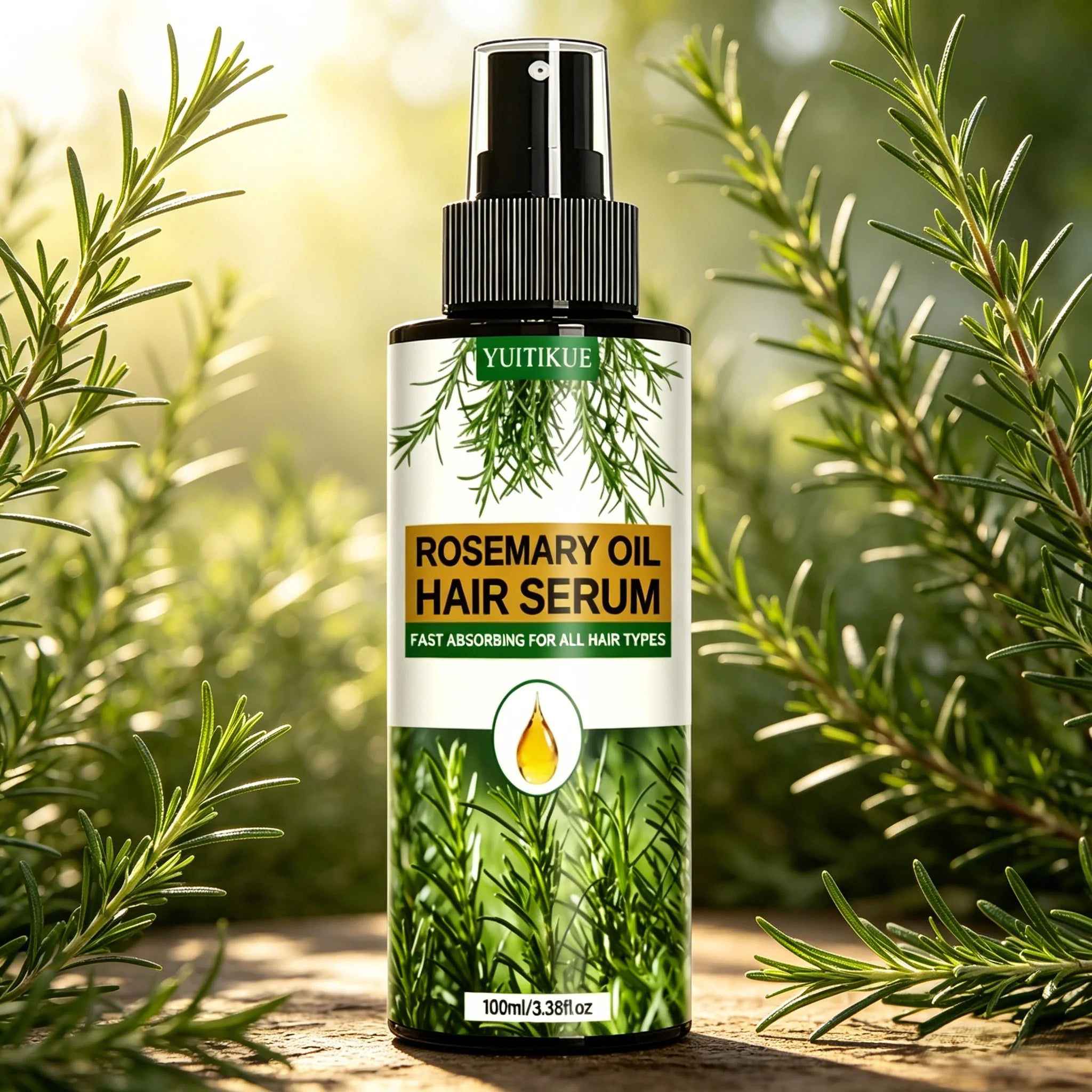 YUITIKUE Rosemary Hair Serum Spray – Frizz Control & Hydration