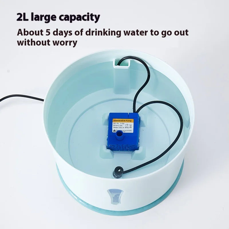 Pet Smart Water Dispenser, Automatic Circulation of Fresh Water, Cat Low-frequency Water Feeder, Water Bowl Combination Oasis Select