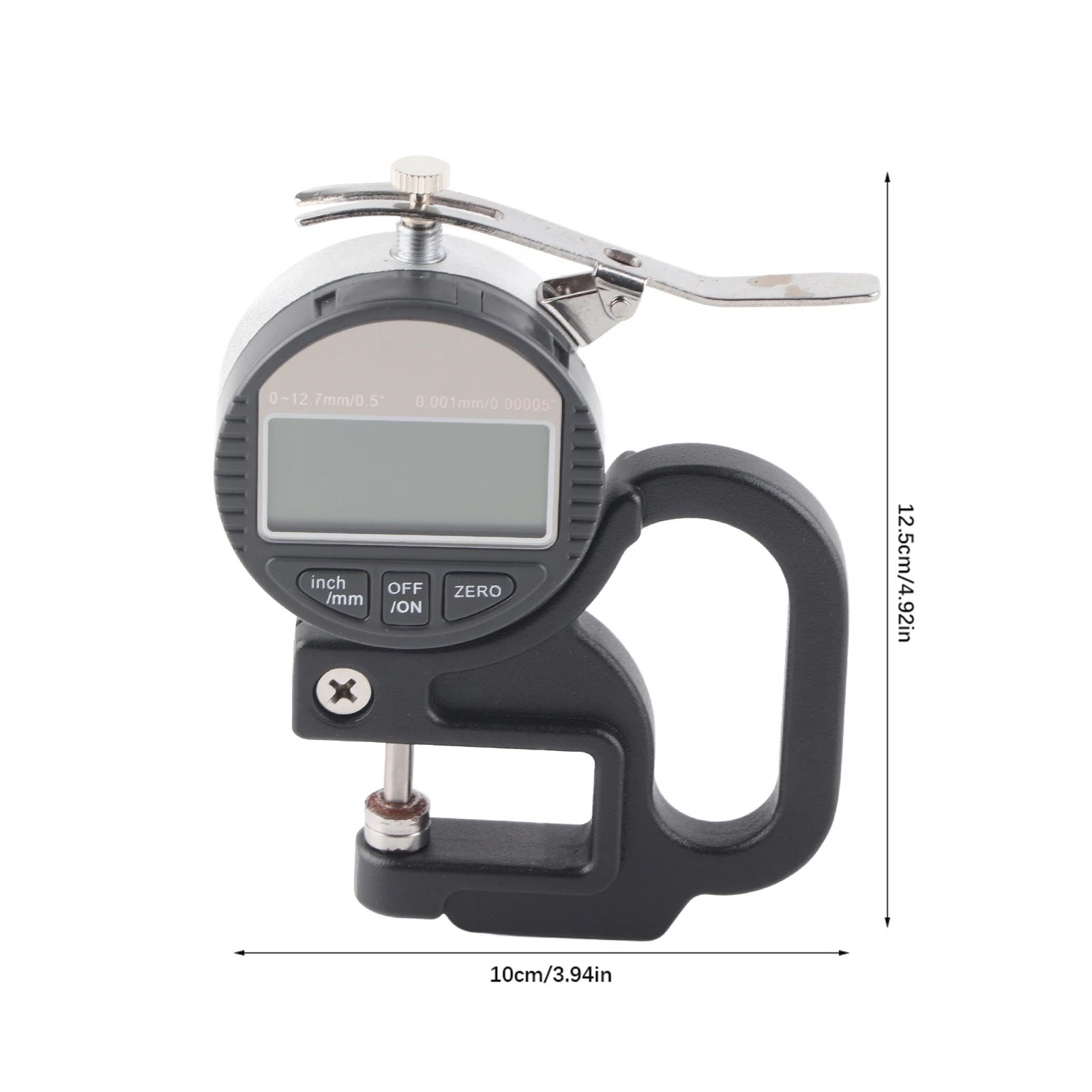 Digital Display Paper Leather Cloth Thickness Gauge Measuring Tool Range 0‑12.7mm 0.001mm Thickness Measuring Tool Oasis Select