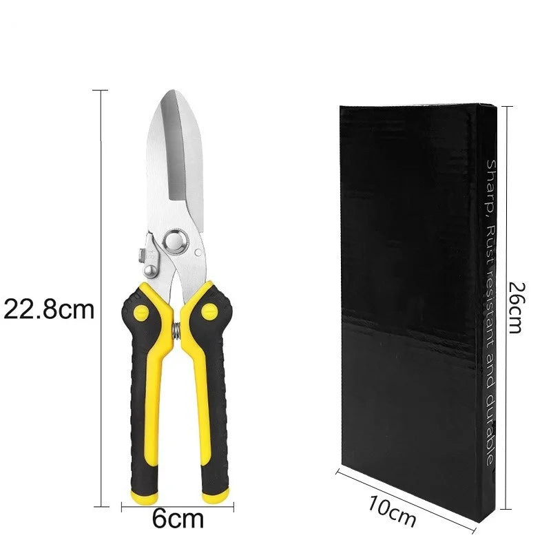 Stainless Steel Industrial Scissors Iron Sheets Iron Wire Scissors Multifunctional Hand Scissors Wire Cutters Electrician Tools Oasis Select