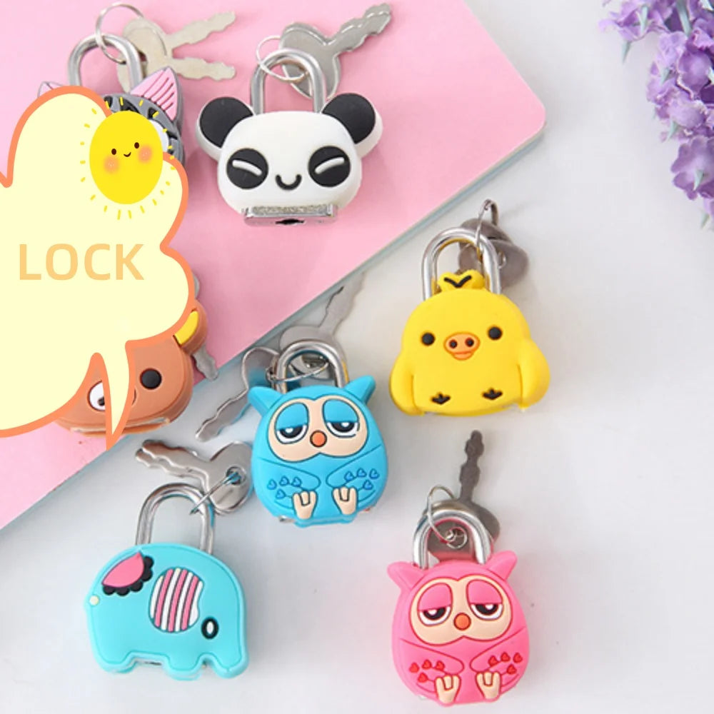 Lock-Padlock Drawer-Cabinet Backpack Suitcase Luggage Metal Mini Cute Handbag Cartoon For Traveling Outdoor Backpack Security Oasis Select