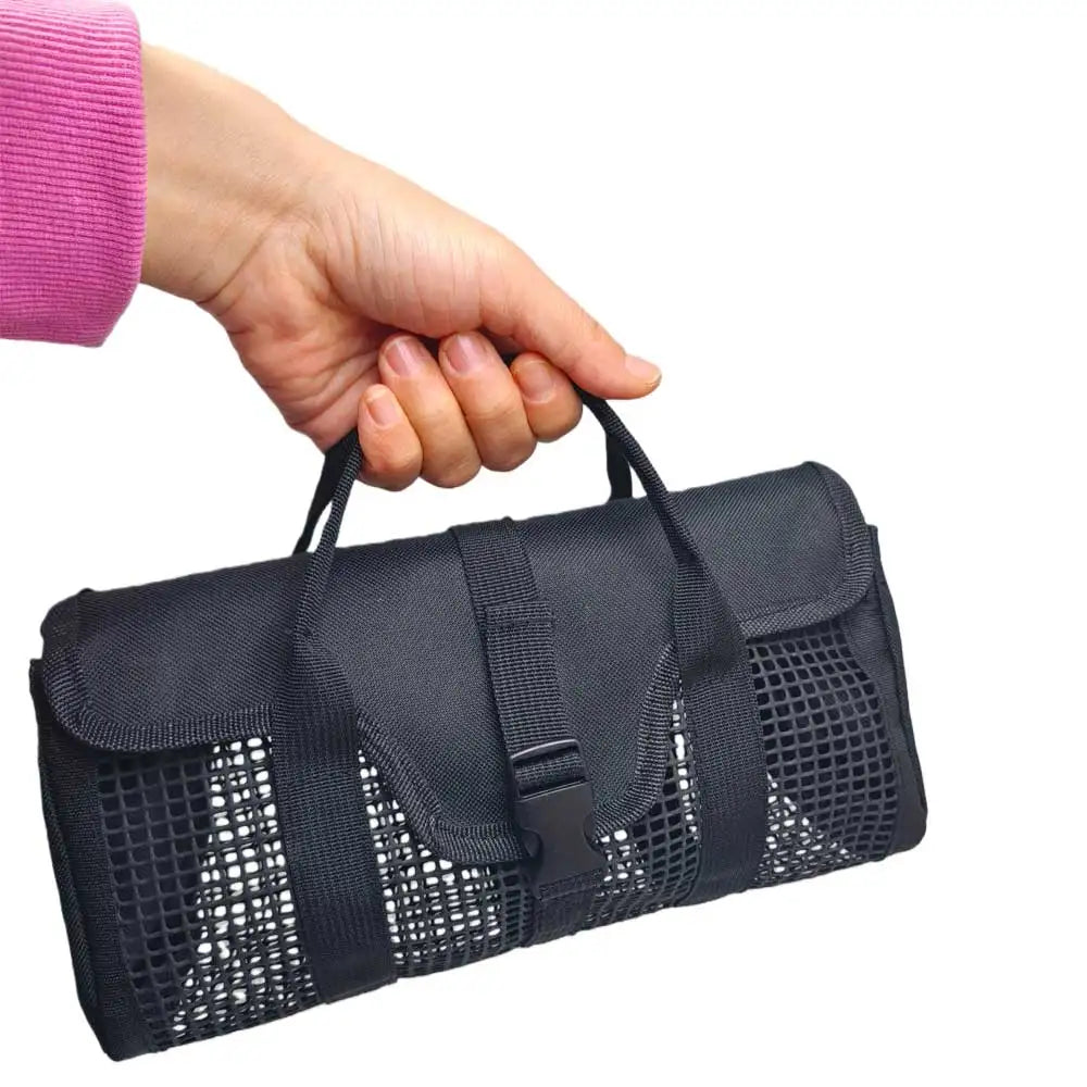 Heavy Duty Kayak Fishing Mesh Net Gear Bag Multi-Pool Tackle Organizer Storage Bag for Holds Fishing Pliers Reels Tools Lures Oasis Select