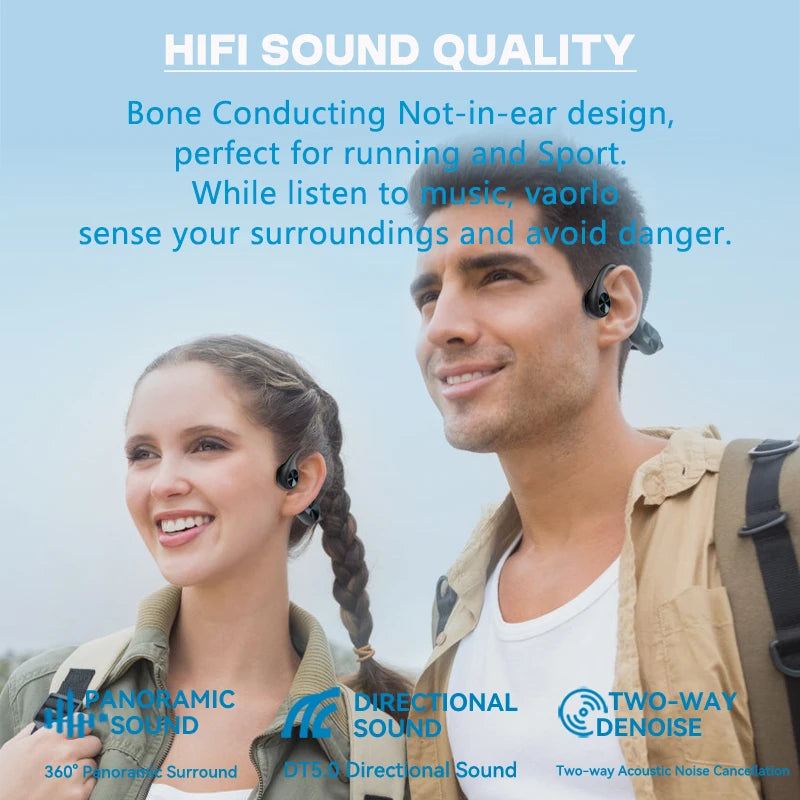 Original Bone Conduction Wireless Headphones Bluetooth 5.4 32GB MP3 Player IPX8 Waterproof Swimming Sports HIFI Music Headsets Oasis Select
