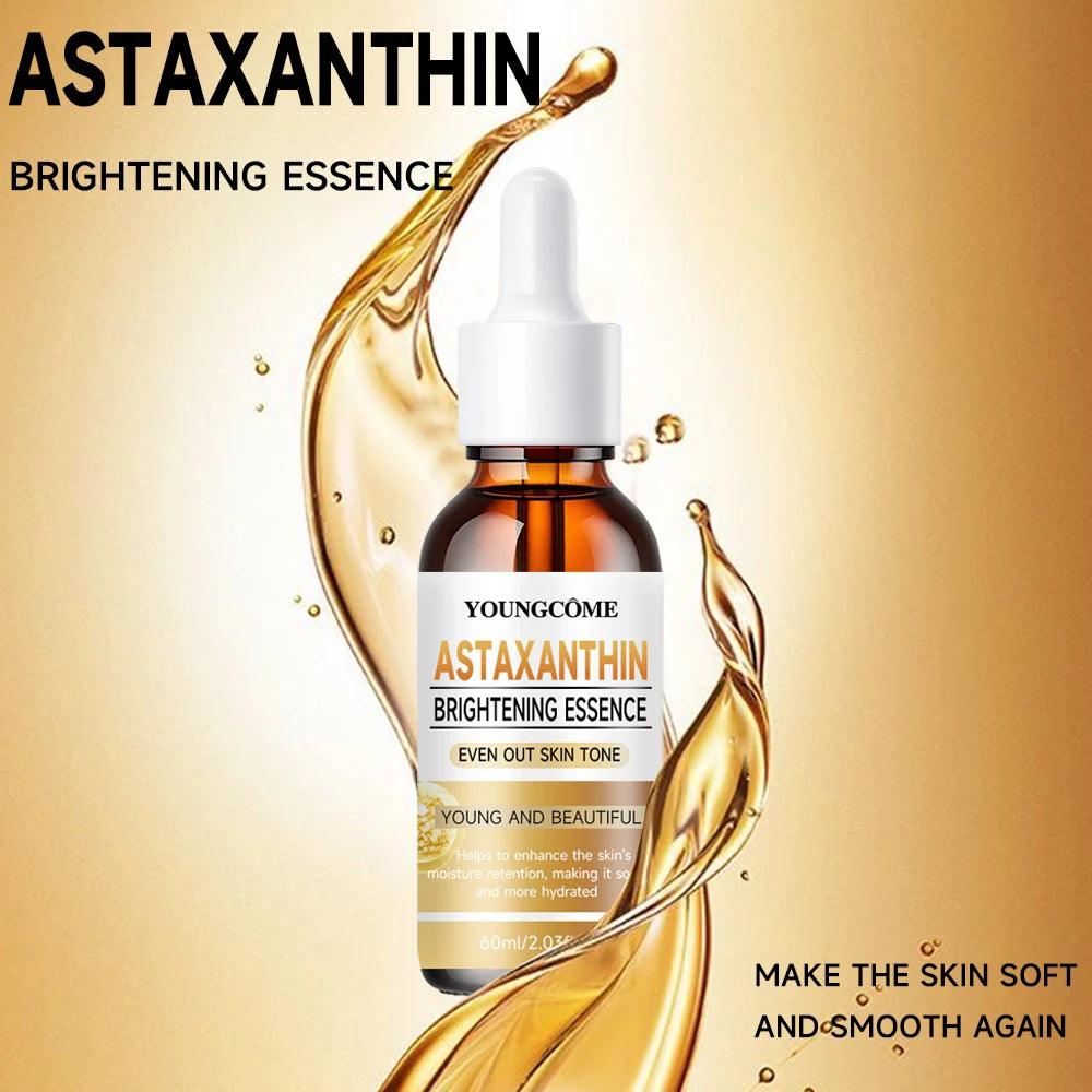 Astaxanthin Facial Essence Kit Collagen Hyaluronic Acid Moisturizing Rejuvenation Vitamin C Beauty Skin Care Face Serum 1/3pcs Oasis Select