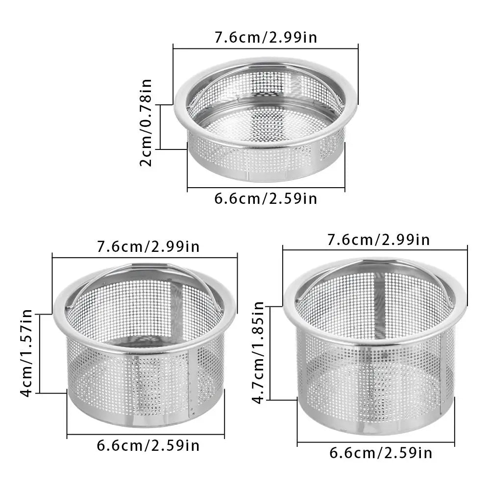 Tool Useful Waste Drainer Stainless Steel Cleaning Stuff Cover Sink Strainer Food Hair Stopper Colander Plug Filter Basket Oasis Select