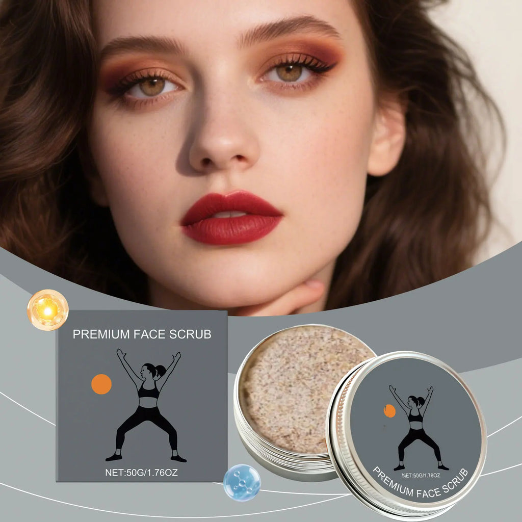 Facial Moisturizing Scrub – Pore Cleansing & Brightening Facial Scrub Oasis Select